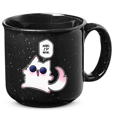 Nah ID Win Gojo Cat Meme 15oz Campfire Ceramic Mug