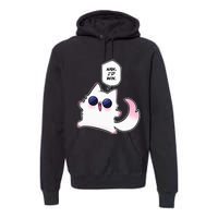 Nah ID Win Gojo Cat Meme Premium Hoodie