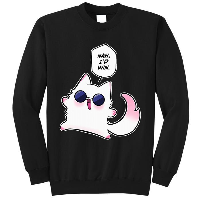 Nah ID Win Gojo Cat Meme Tall Sweatshirt