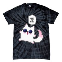 Nah ID Win Gojo Cat Meme Tie-Dye T-Shirt