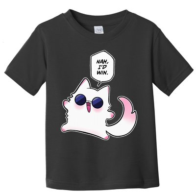 Nah ID Win Gojo Cat Meme Toddler T-Shirt