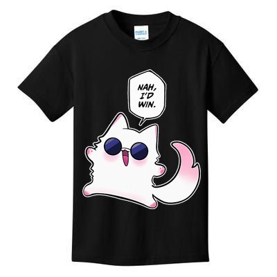 Nah ID Win Gojo Cat Meme Kids T-Shirt
