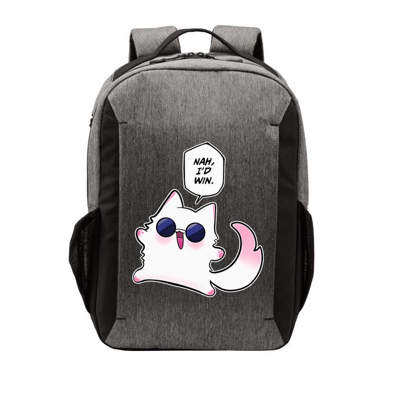 Nah ID Win Gojo Cat Meme Vector Backpack