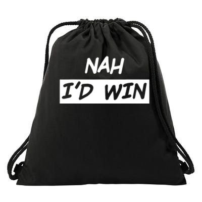 Nah ID Win Drawstring Bag