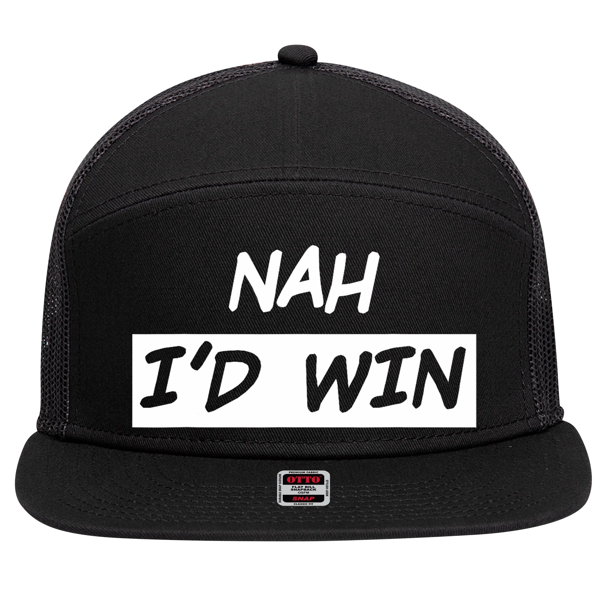 Nah ID Win 7 Panel Mesh Trucker Snapback Hat