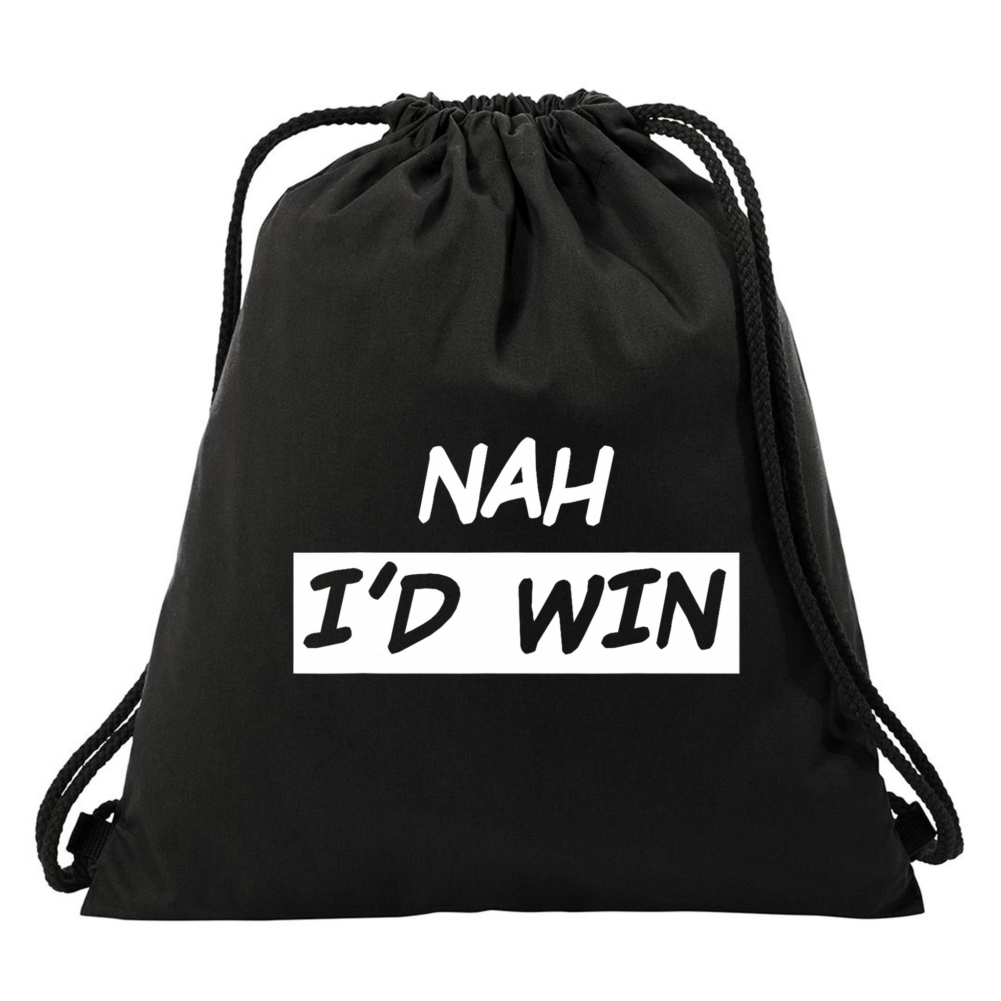 Nah ID Win Drawstring Bag