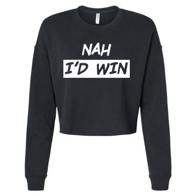 Nah ID Win Cropped Pullover Crew