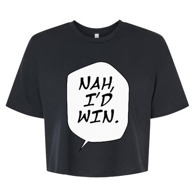 Nah ID Win Bella+Canvas Jersey Crop Tee