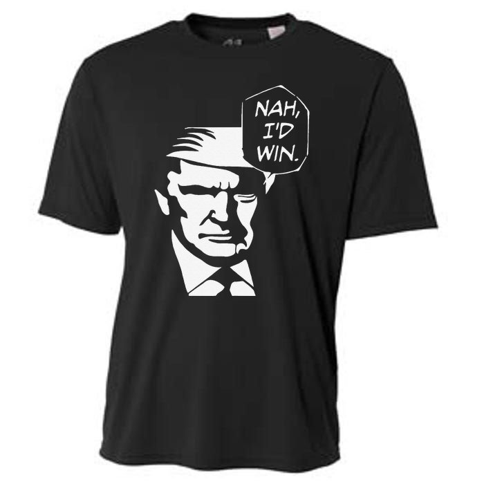 Nah ID Win Funny Trump 2024 Republican Usa Memes Gift Cooling Performance Crew T-Shirt