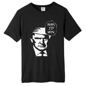 Nah ID Win Funny Trump 2024 Republican Usa Memes Gift Tall Fusion ChromaSoft Performance T-Shirt