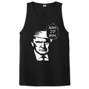 Nah ID Win Funny Trump 2024 Republican Usa Memes Gift PosiCharge Competitor Tank