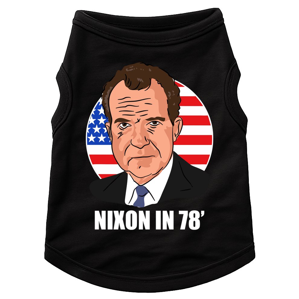 Nixon In 78' President USA Flag Doggie Tank