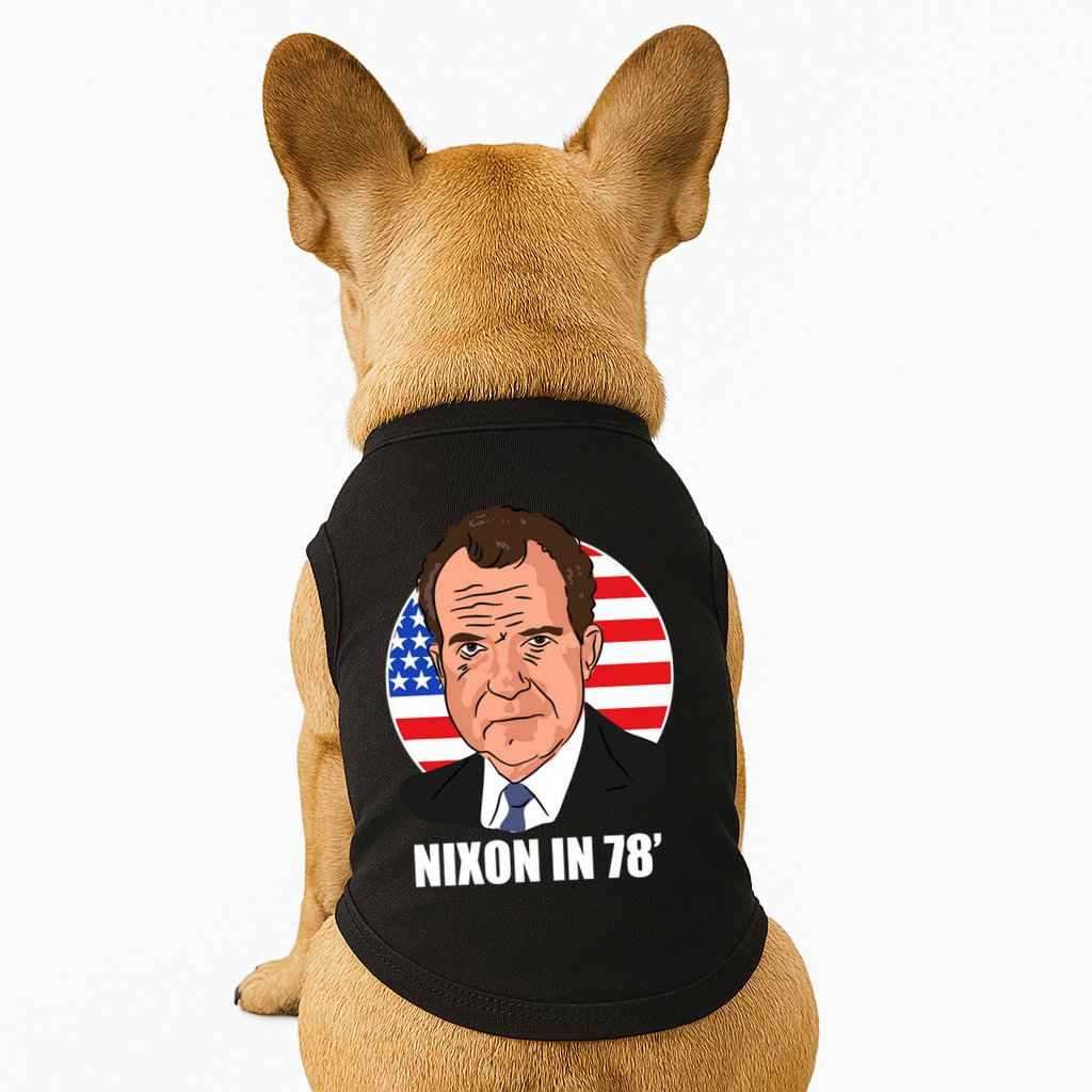 Nixon In 78' President USA Flag Doggie Tank
