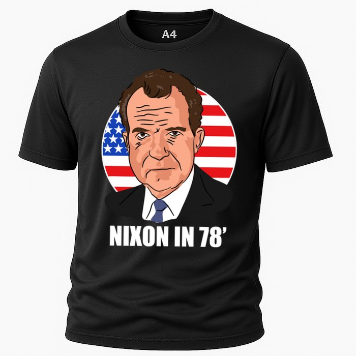 Nixon In 78' President USA Flag Cooling Performance Crew T-Shirt
