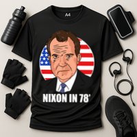 Nixon In 78' President USA Flag Cooling Performance Crew T-Shirt