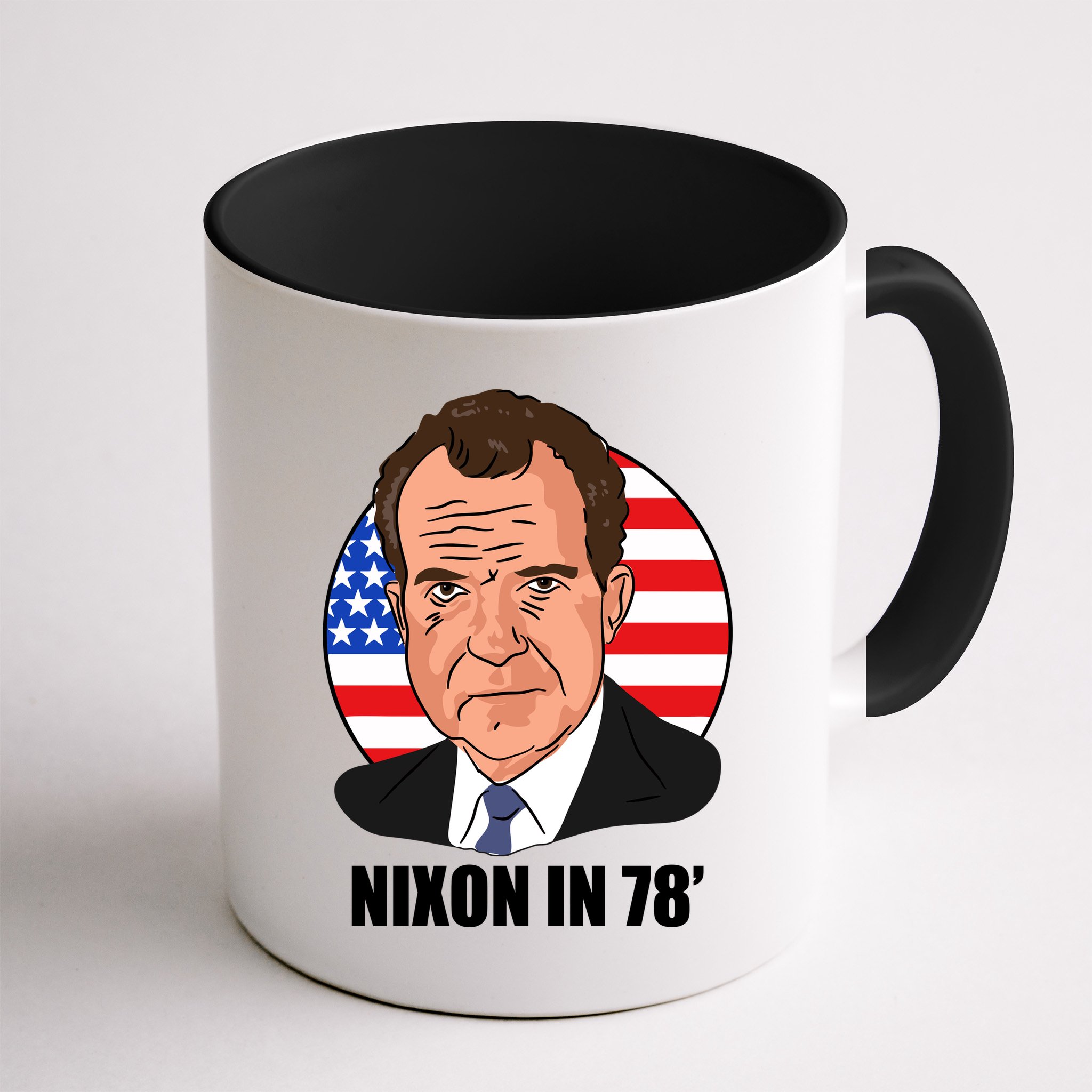 Nixon In 78' President USA Flag Mug