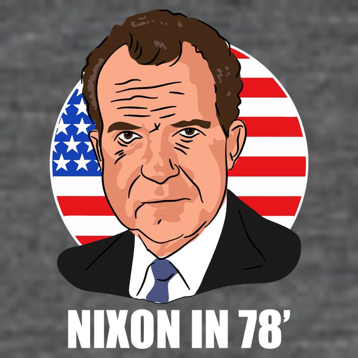 Nixon In 78' President USA Flag 7 Panel Mesh Trucker Snapback Hat