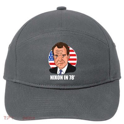 Nixon In 78' President USA Flag 7-Panel Snapback Hat