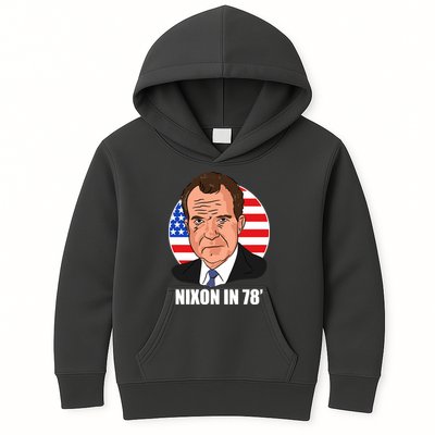 Nixon In 78' President USA Flag Kids Hoodie