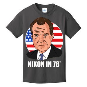 Nixon In 78' President USA Flag Kids T-Shirt