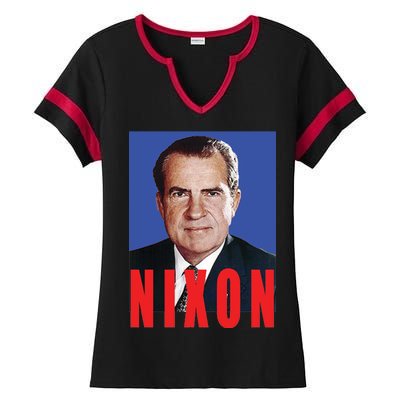 Nixon Poster Ladies Halftime Notch Neck Tee