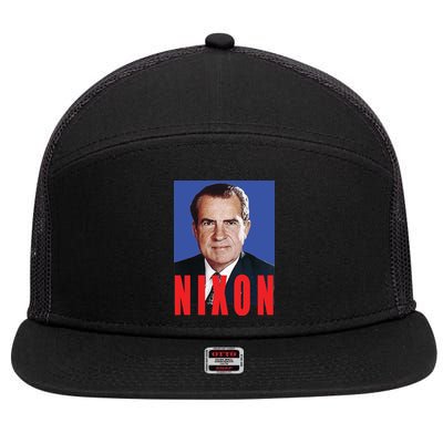 Nixon Poster 7 Panel Mesh Trucker Snapback Hat