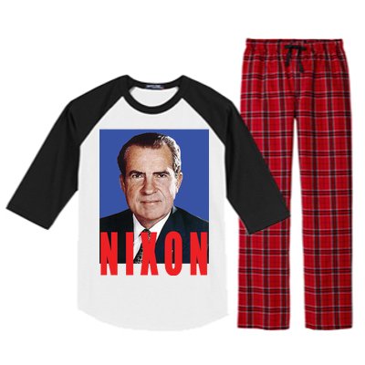 Nixon Poster Raglan Sleeve Pajama Set