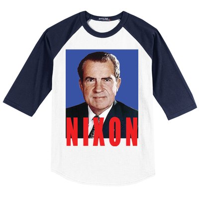 Nixon Poster Baseball Sleeve Shirt