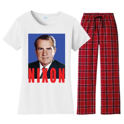 Nixon Poster Women's Flannel Pajama Set