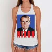 Nixon Poster Women's Knotted Racerback Tank