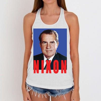 Nixon Poster Women's Knotted Racerback Tank