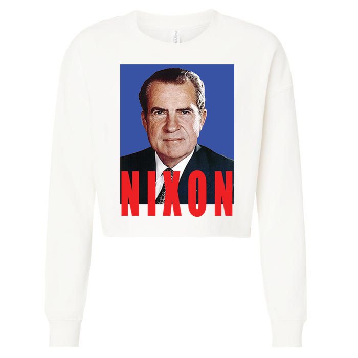 Nixon Poster Cropped Pullover Crew