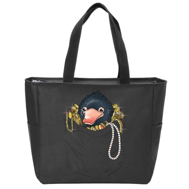 Niffler In Your Pocket Zip Tote Bag