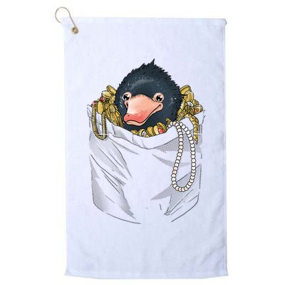 Niffler In Your Pocket Golf Towel