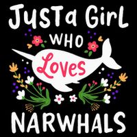 Narwhal Just A Girl Who Loves Narwhals Cute Gift 16 in Basic Backpack