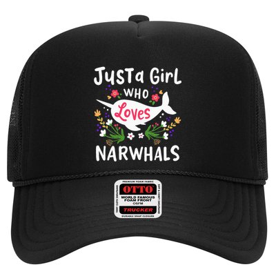 Narwhal Just A Girl Who Loves Narwhals Cute Gift Trucker Hat
