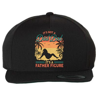 Not Just A Dad Bod ItS A Proud Father Figure Cute Gift Wool Snapback Cap