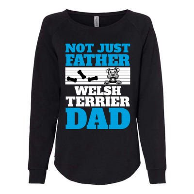 Not Just A Father Welsh Terrier Dad Fun Dog Owner Design Meaningful Gift Womens California Wash Sweatshirt