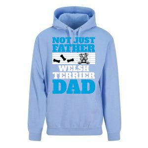 Not Just A Father Welsh Terrier Dad Fun Dog Owner Design Meaningful Gift Unisex Surf Hoodie