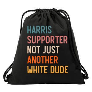 Not Just Another White Dude Comma La Kamala Harris Drawstring Bag