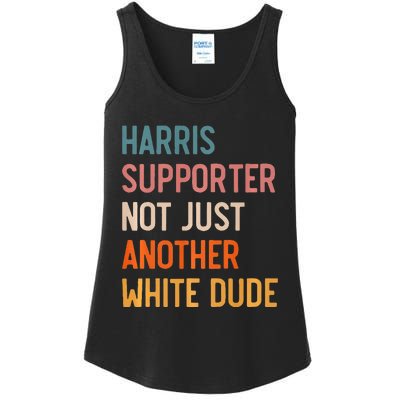 Not Just Another White Dude Comma La Kamala Harris Ladies Essential Tank