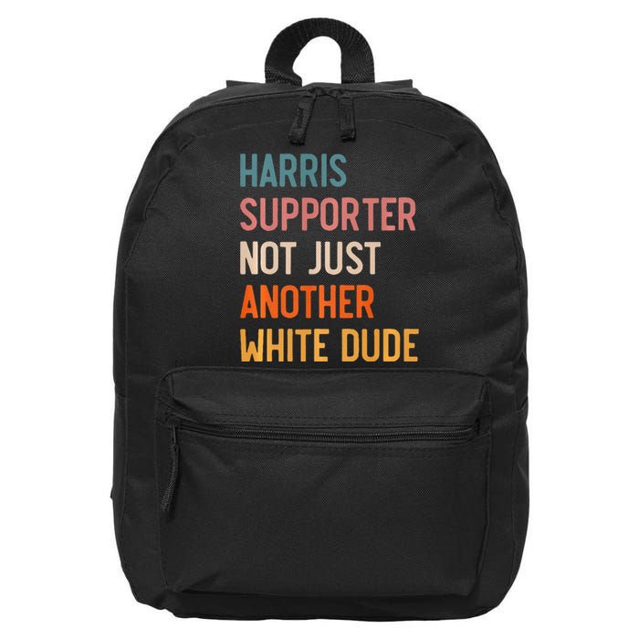 Not Just Another White Dude Comma La Kamala Harris 16 in Basic Backpack