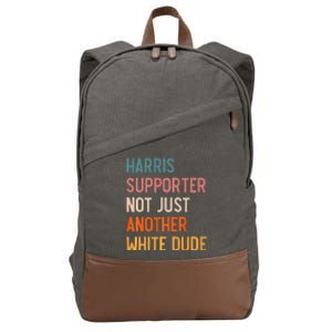 Not Just Another White Dude Comma La Kamala Harris Cotton Canvas Backpack