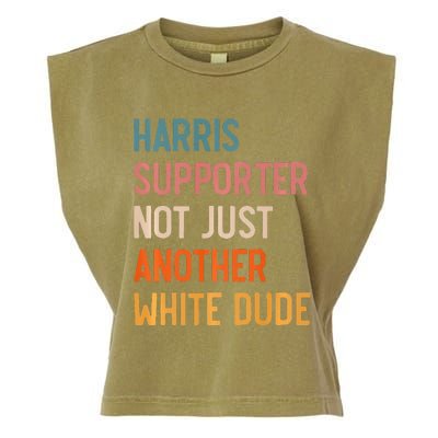 Not Just Another White Dude Comma La Kamala Harris Garment-Dyed Women's Muscle Tee