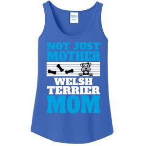 Not Just A Mother Welsh Terrier Mom Fun Dog Owner Design Gift Ladies Essential Tank