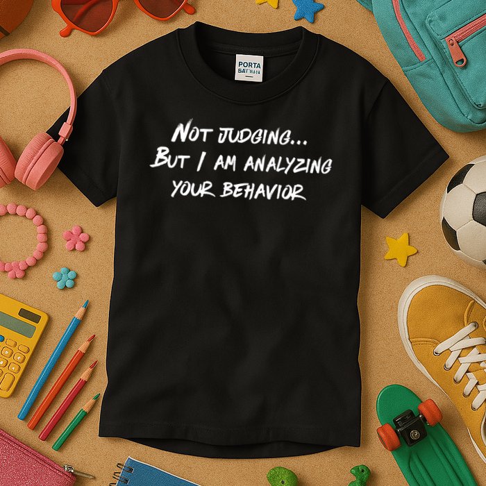 Not Judging But I Am Analyzing Your Behavior Kids T-Shirt