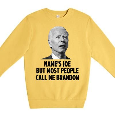 Name's Joe But Most People Call Me Brandon Premium Crewneck Sweatshirt