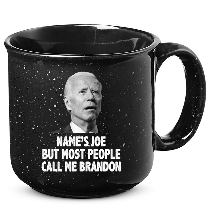 Name's Joe But Most People Call Me Brandon 15oz Campfire Ceramic Mug