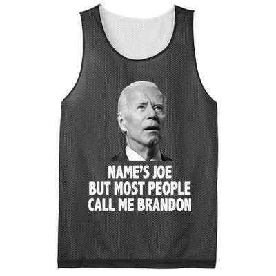 Name's Joe But Most People Call Me Brandon Mesh Reversible Basketball Jersey Tank