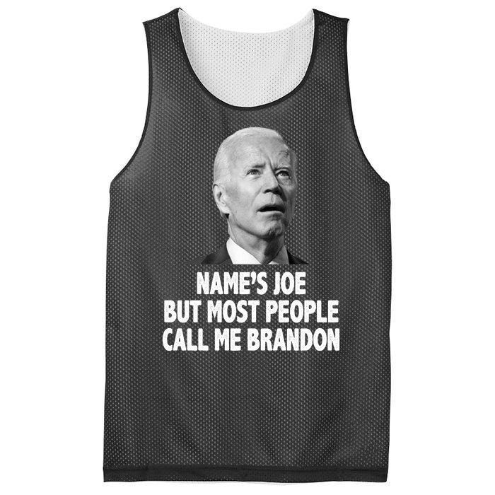 Name's Joe But Most People Call Me Brandon Mesh Reversible Basketball Jersey Tank